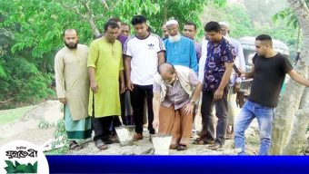 জগন্নাথপুরের ইসহাকপুর গ্রামে ছোট দারা খালের ওপর ব্রীজ নির্মাণ কাজের ভিত্তি প্রস্তর স্থাপন