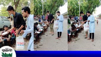 সিলেটে অসহায় মানুষের পাশে ছাত্রলীগ নেতৃবৃন্দ