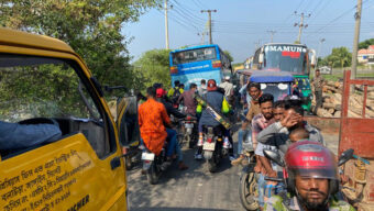 দিরাই বাসস্ট্যান্ডে যত্রতত্র পার্কিংয়ে ভোগান্তি চরমে