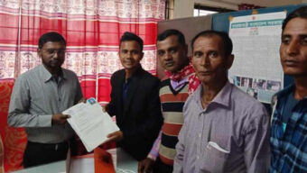 চেয়ারম্যান পদে মনোনয়ন জমা দিলেন শাল্লার সেই ঝুমন