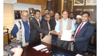সিলেট-৬ আসনে মনোনয়নপত্র জমা দিলেন শমশের মবিন