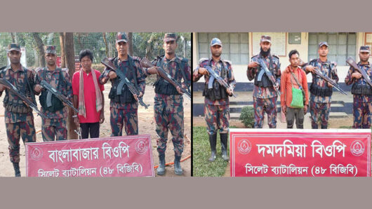 বছরের প্রথম দিনে সিলেট সীমান্তে আ ট ক দুই ভারতীয় নাগরিক