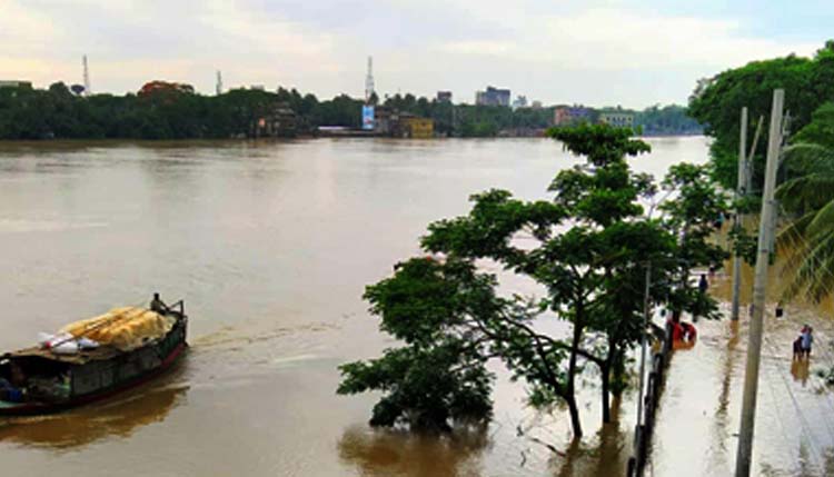 টানা বৃষ্টি ও ভারতের পানিতে বন্যার ঝুঁকিতে সিলেট