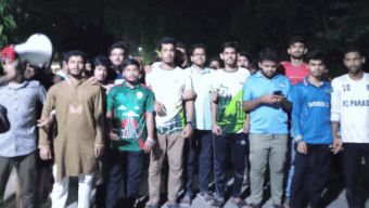 আওয়ামী লীগের কার্যক্রম নিষিদ্ধে শাবিতে আনন্দ মিছিল