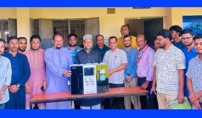 বড়লেখা সরকারি কলেজে ছাত্রশিবিরের উদ্যোগে বিশুদ্ধ পানির ফিল্টার স্থাপন